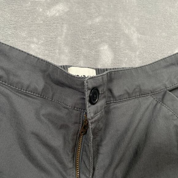 Pact Pants Small Grey Stretch Twill Wide Leg Elastic Waist Classic Casual - Picture 6 of 11